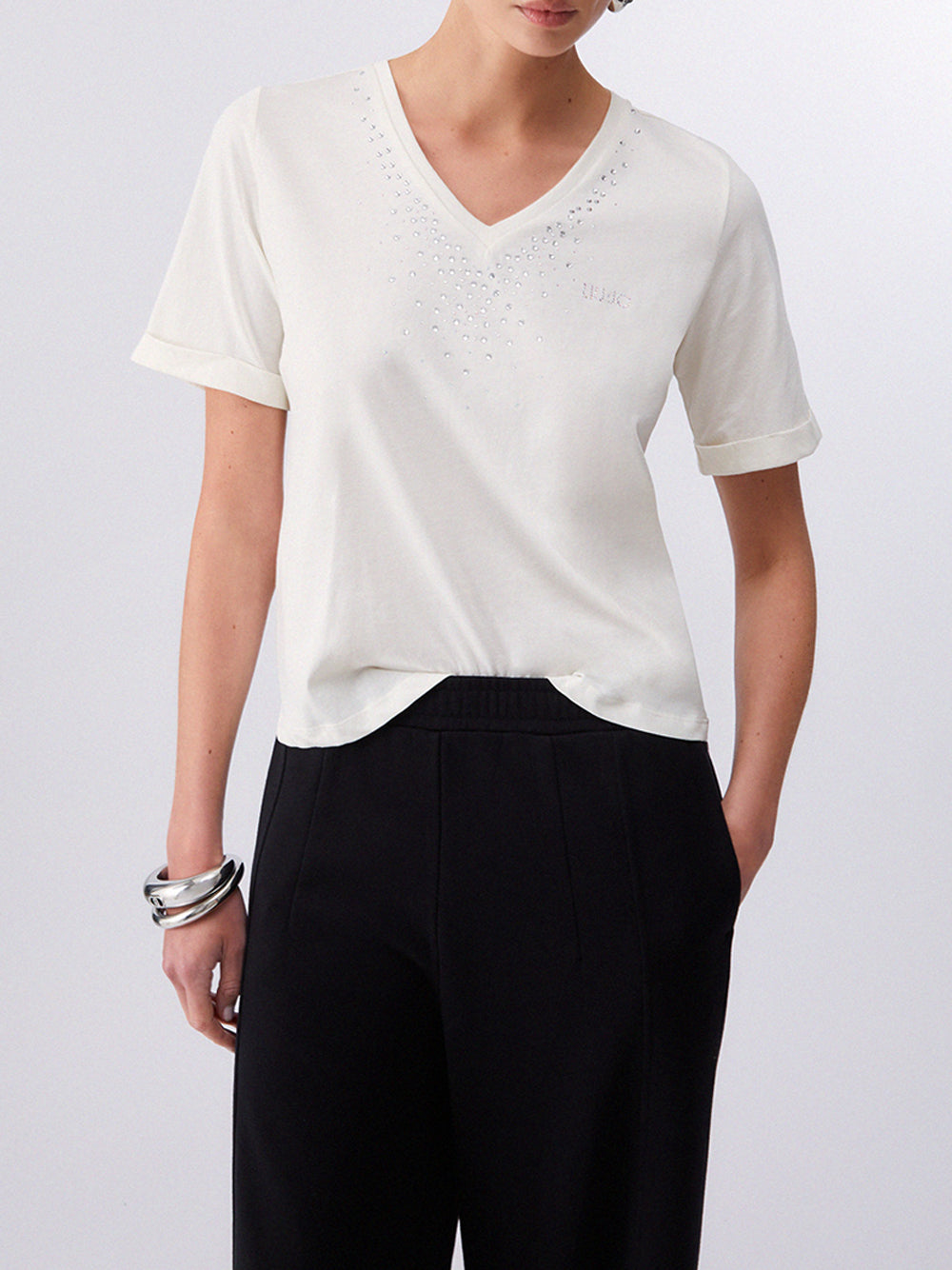 LIU.JO T-shirt Donna - Bianco modello TA6284JS923
