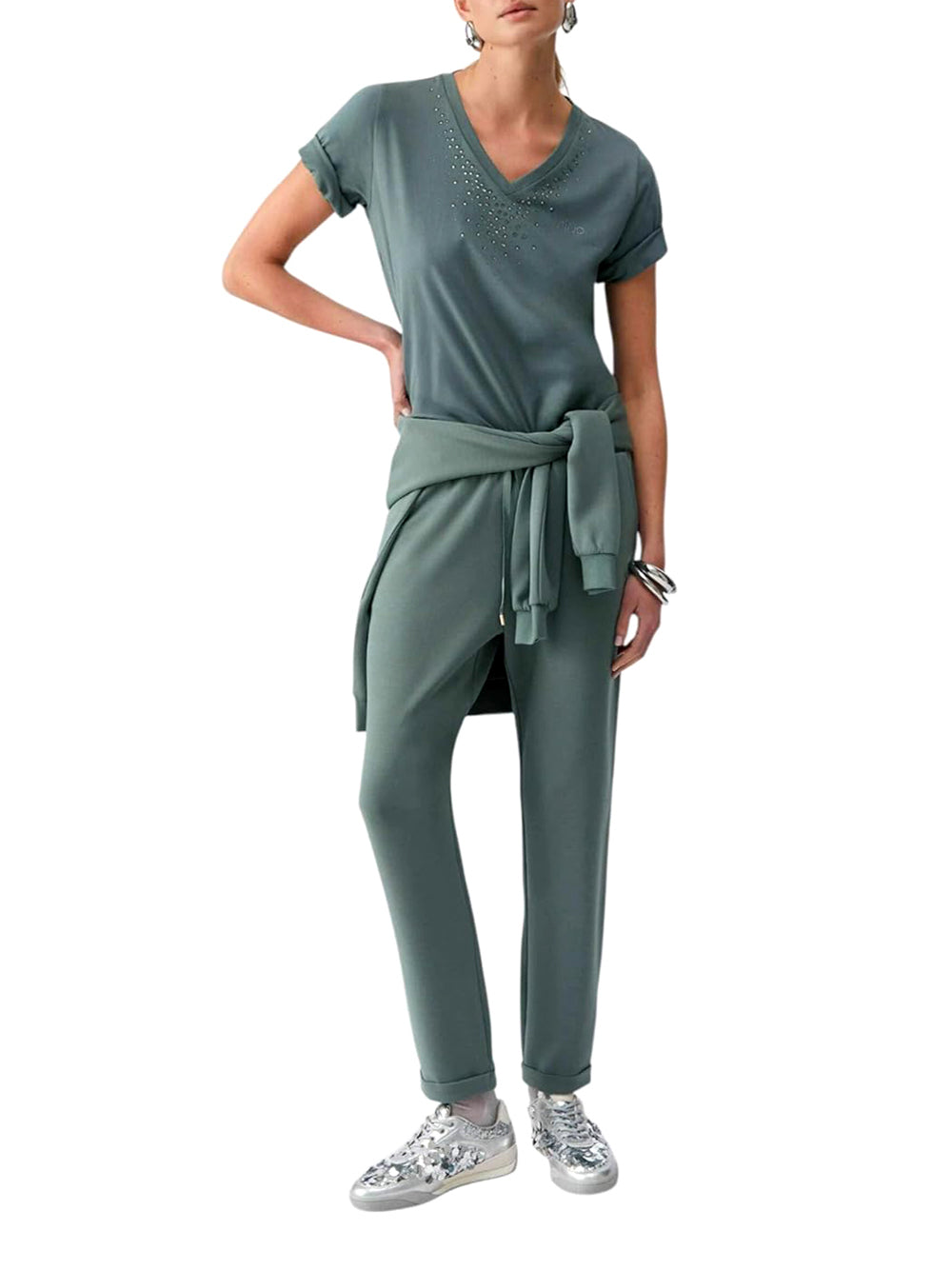 LIU.JO T-shirt Donna - Verde modello TA6284JS923