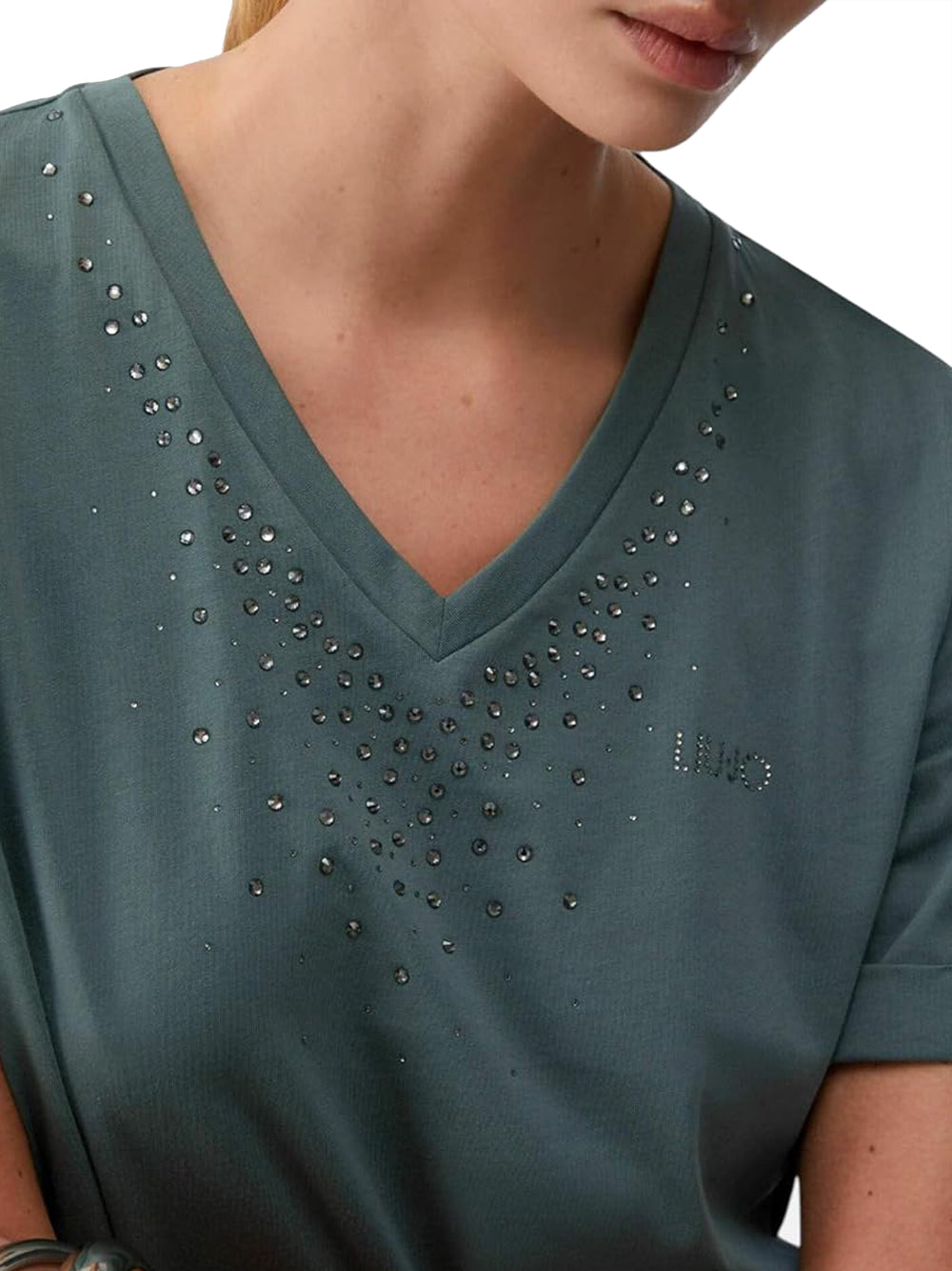 LIU.JO T-shirt Donna - Verde modello TA6284JS923