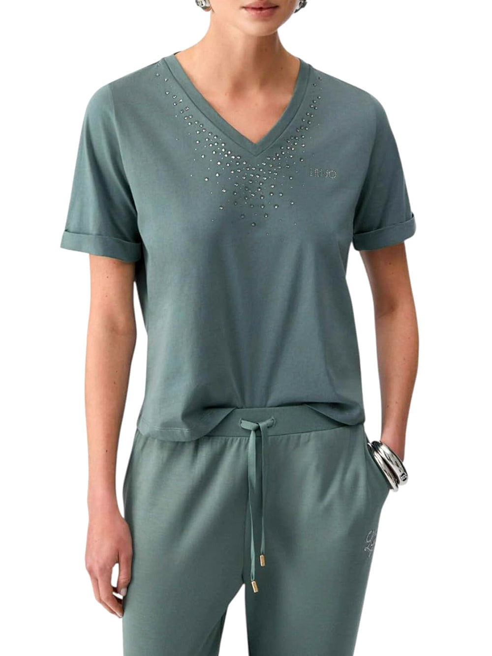 LIU.JO T-shirt Donna - Verde modello TA6284JS923