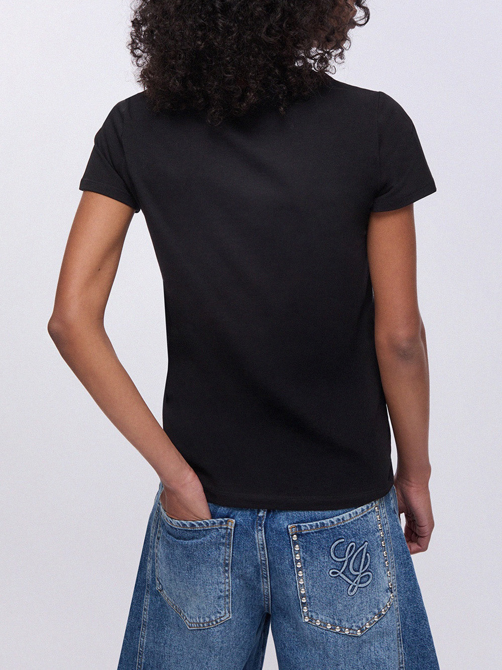 LIU.JO T-shirt Donna - Nero modello VA6171JS003