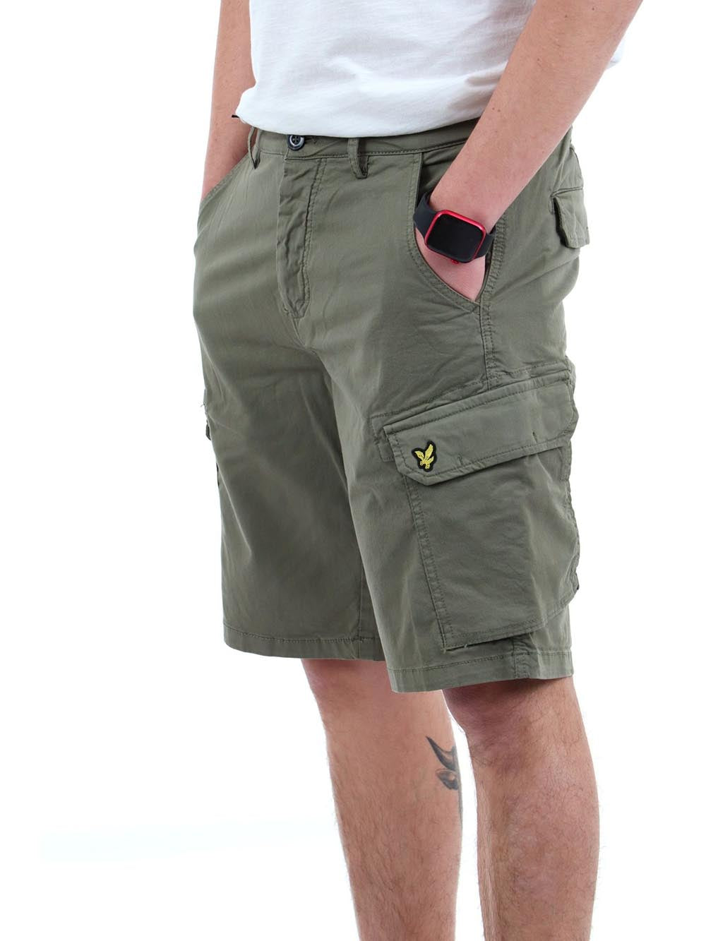 LYLE & SCOTT Shorts Cargo Uomo - Salvia modello SH1816ITA