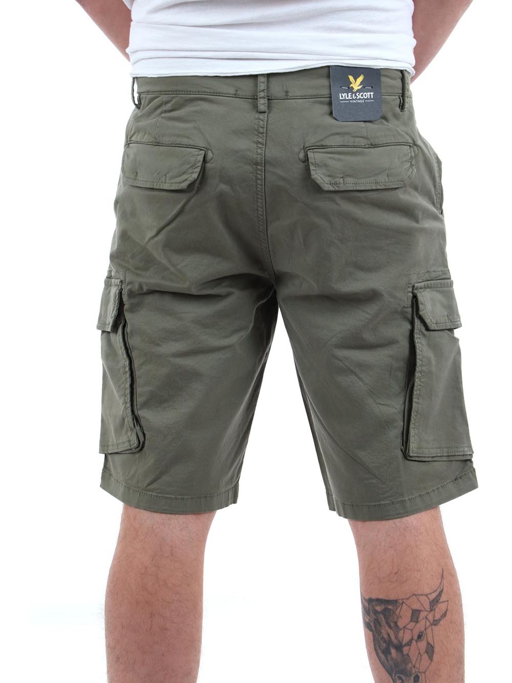 LYLE & SCOTT Shorts Cargo Uomo - Salvia modello SH1816ITA