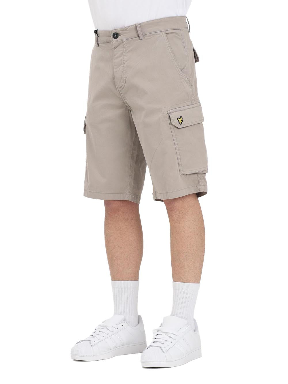 LYLE & SCOTT Shorts Cargo Uomo - Bianco modello SH1816ITA