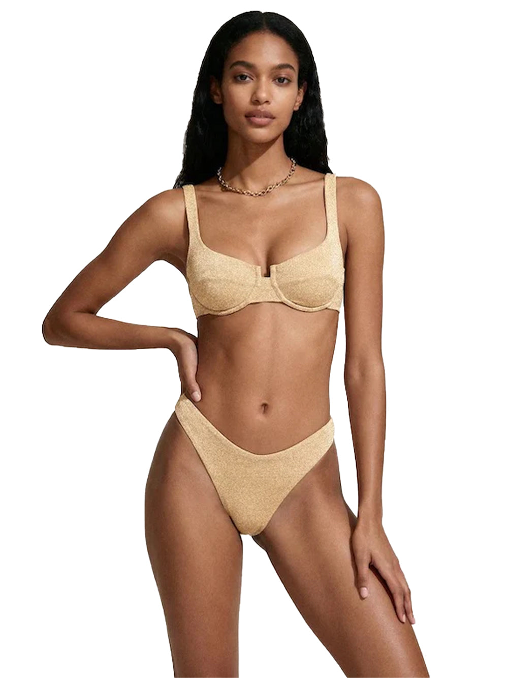 ME FUI Costume Bikini Donna - Oro modello MF26-SW0263GD