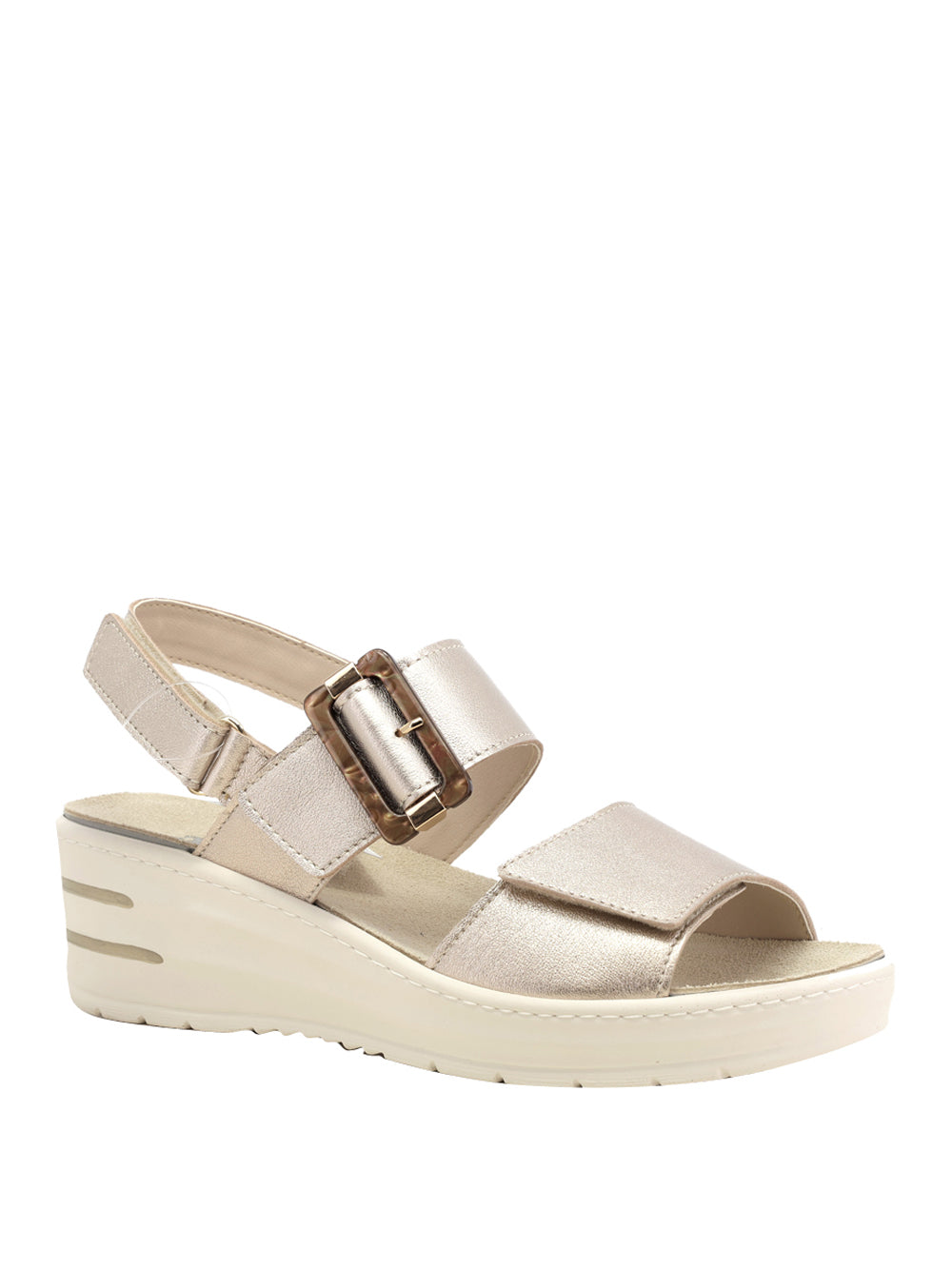 MELLUSO Sandali con zeppa Donna - Oro modello 019227Q