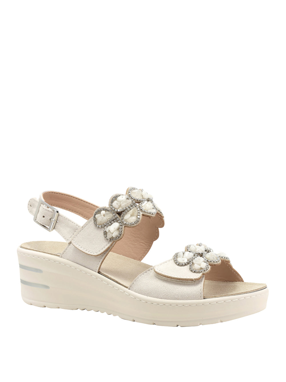 MELLUSO Sandali con zeppa Donna - Bianco modello 019267