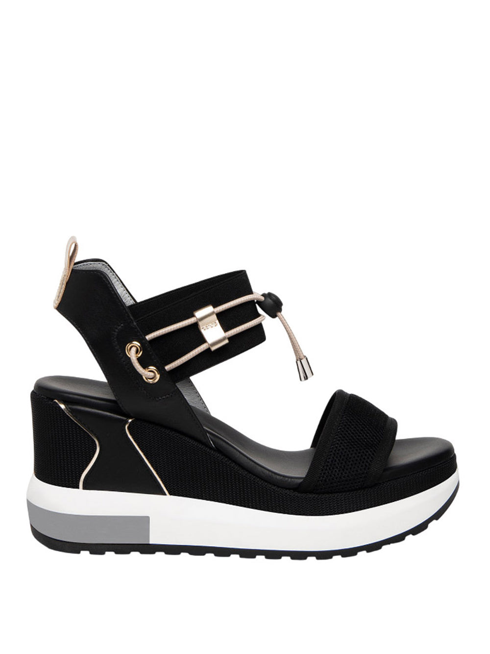 NERO GIARDINI Sandali con zeppa Donna - Nero modello E307753D