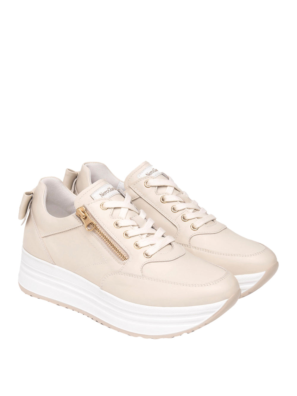 NERO GIARDINI Sneakers platform Donna - Bianco modello E506371D