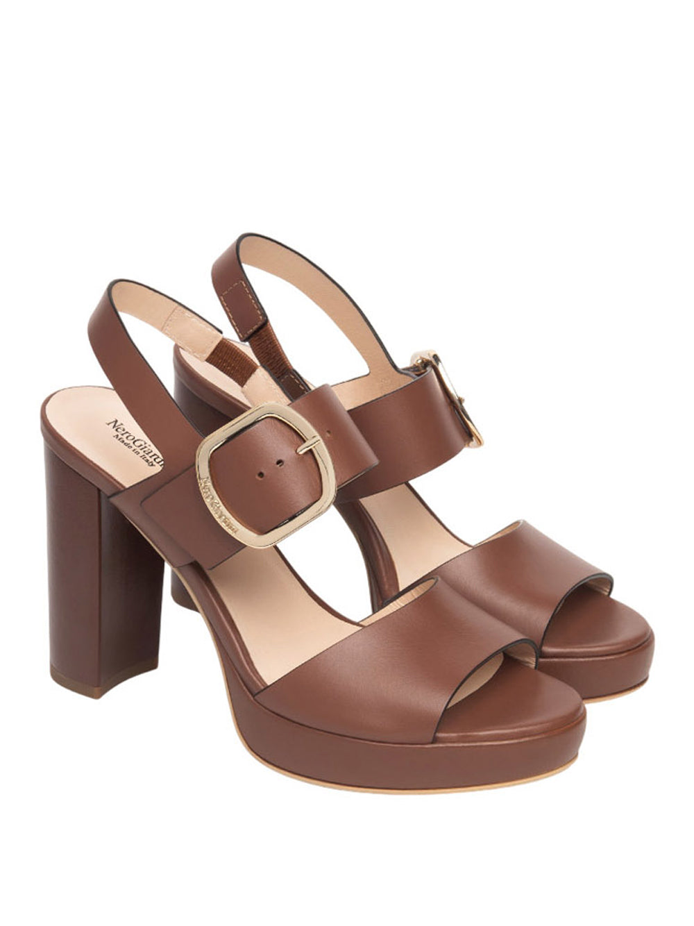 NERO GIARDINI Sandali con tacco Donna - Cuoio modello E513354D