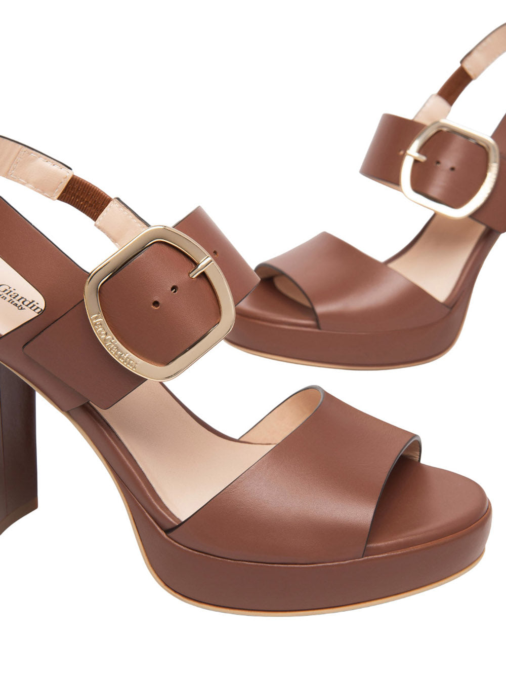 NERO GIARDINI Sandali con tacco Donna - Cuoio modello E513354D