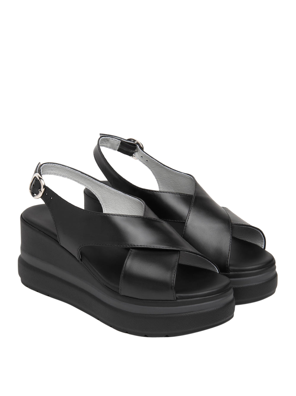 NERO GIARDINI Sandali con zeppa Donna - Nero modello E513515D