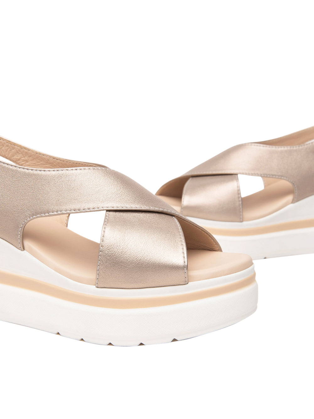 NERO GIARDINI Sandali con zeppa Donna - Grigio modello E513516D