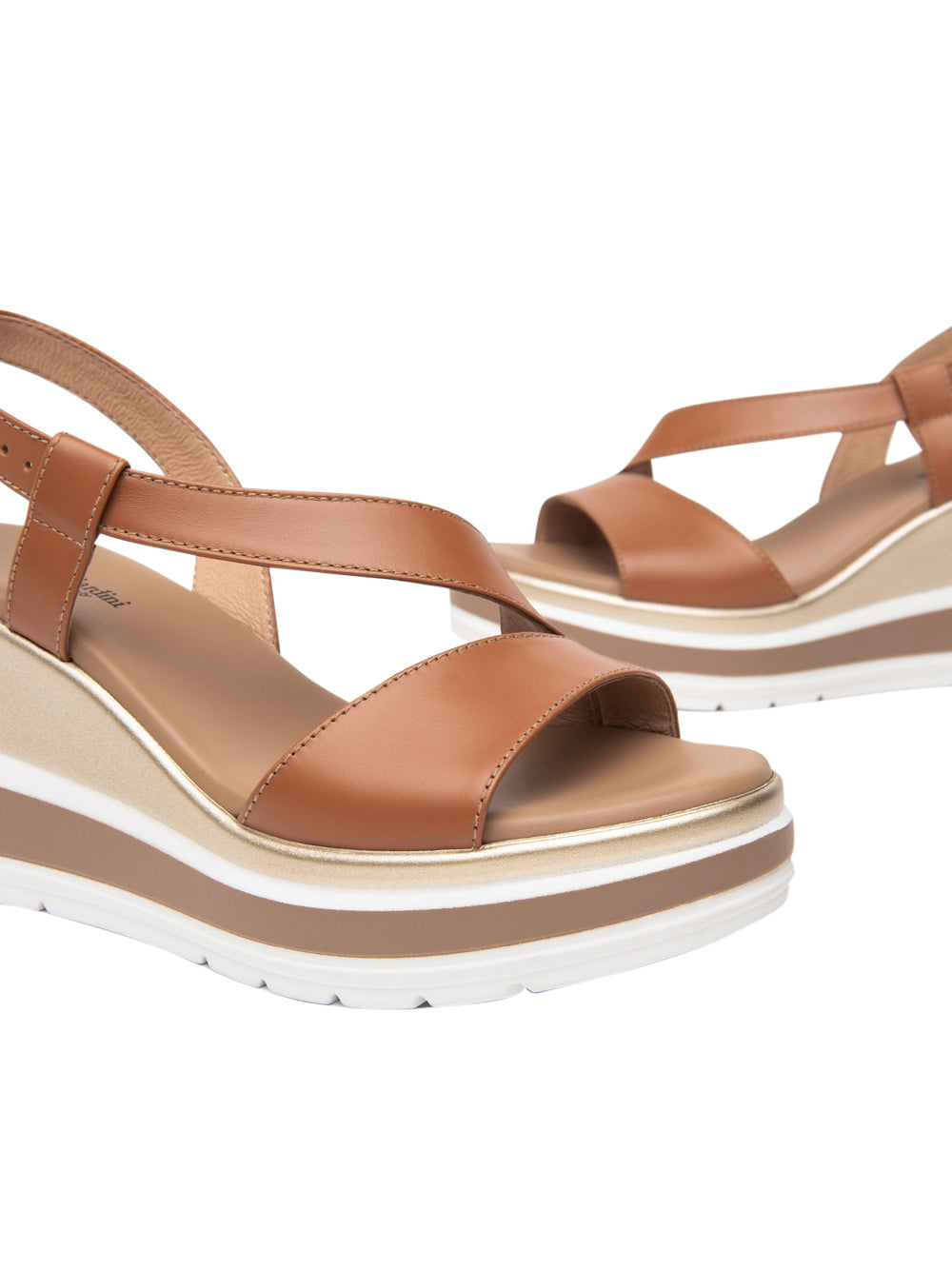 NERO GIARDINI Sandali con zeppa Donna - Cuoio modello E513520D