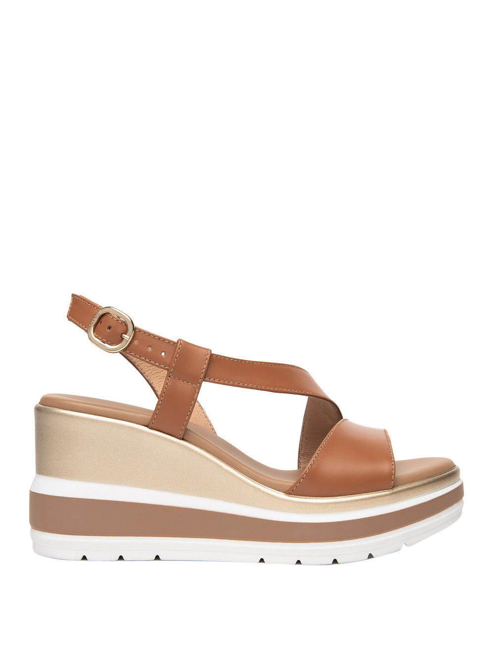 NERO GIARDINI Sandali con zeppa Donna - Cuoio modello E513520D