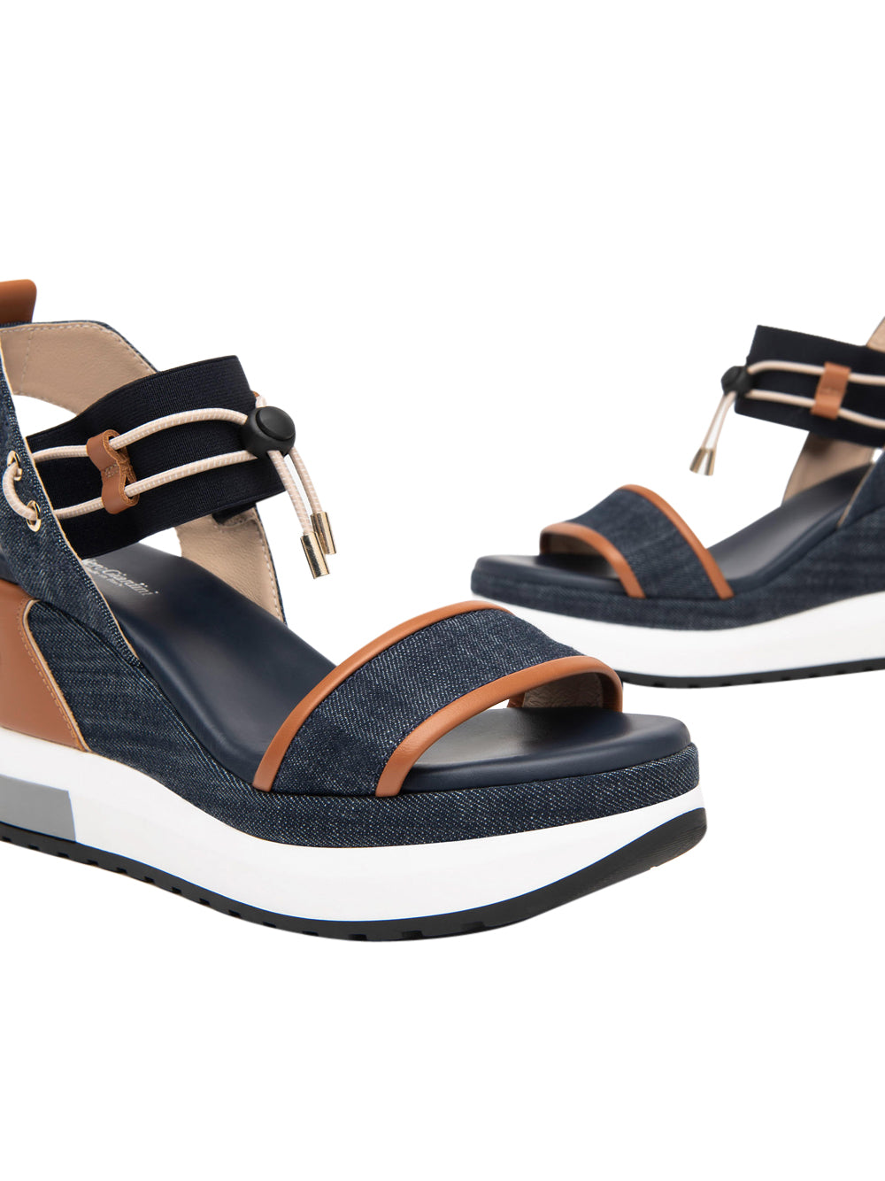 NERO GIARDINI Sandali con zeppa Donna - Blu modello E513600D