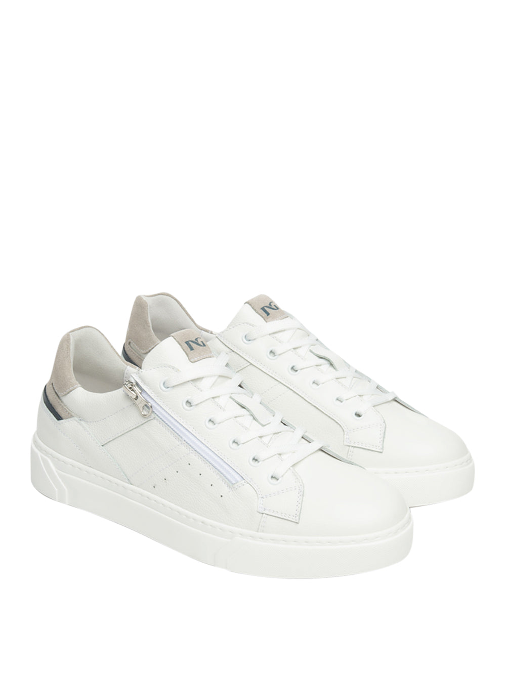 NERO GIARDINI Sneakers con zip Uomo - Bianco modello E601130U
