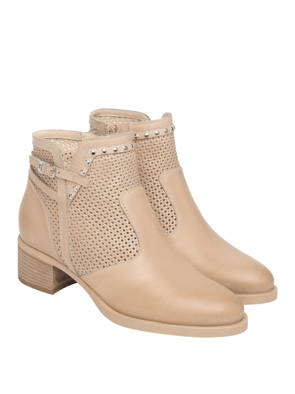 NERO GIARDINI Stivaletti con tacco Donna - Beige modello E615070D