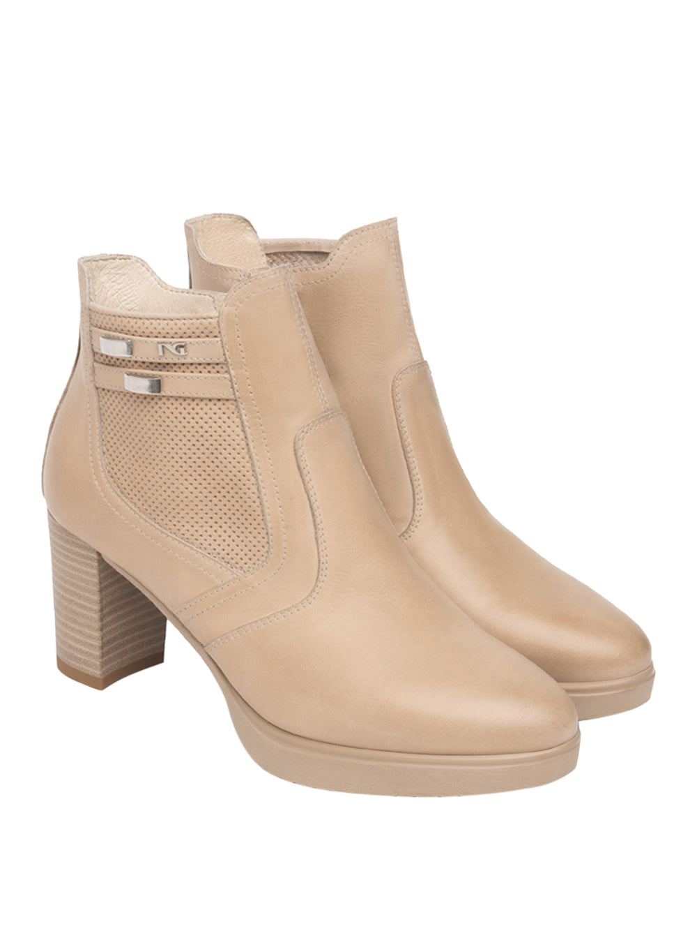 NERO GIARDINI Stivaletti con tacco Donna - Beige modello E615080D