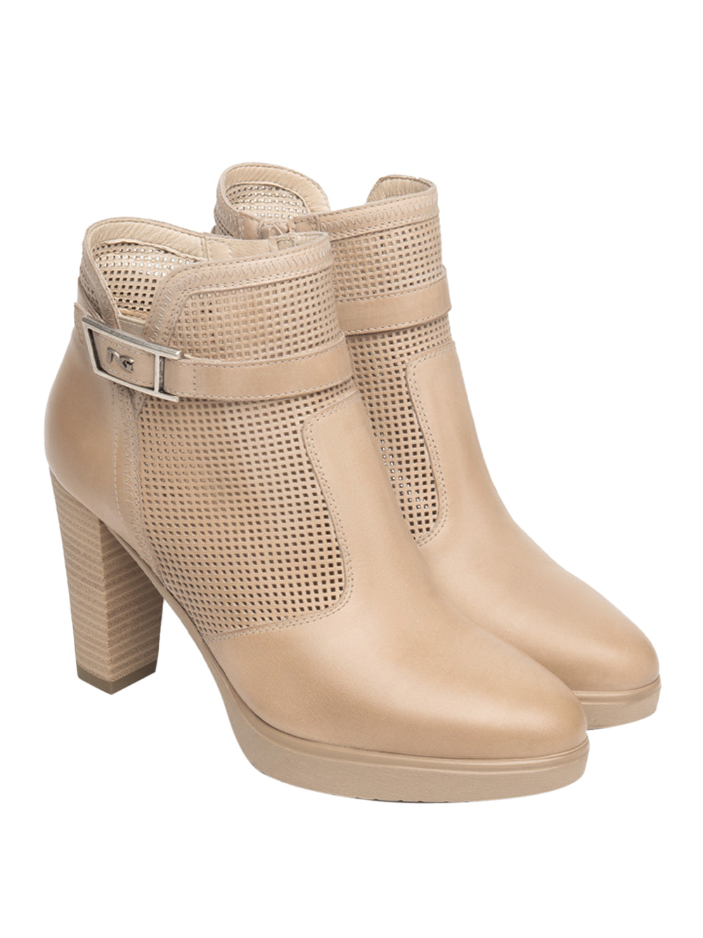 NERO GIARDINI Stivaletti con tacco Donna - Beige modello E615090D