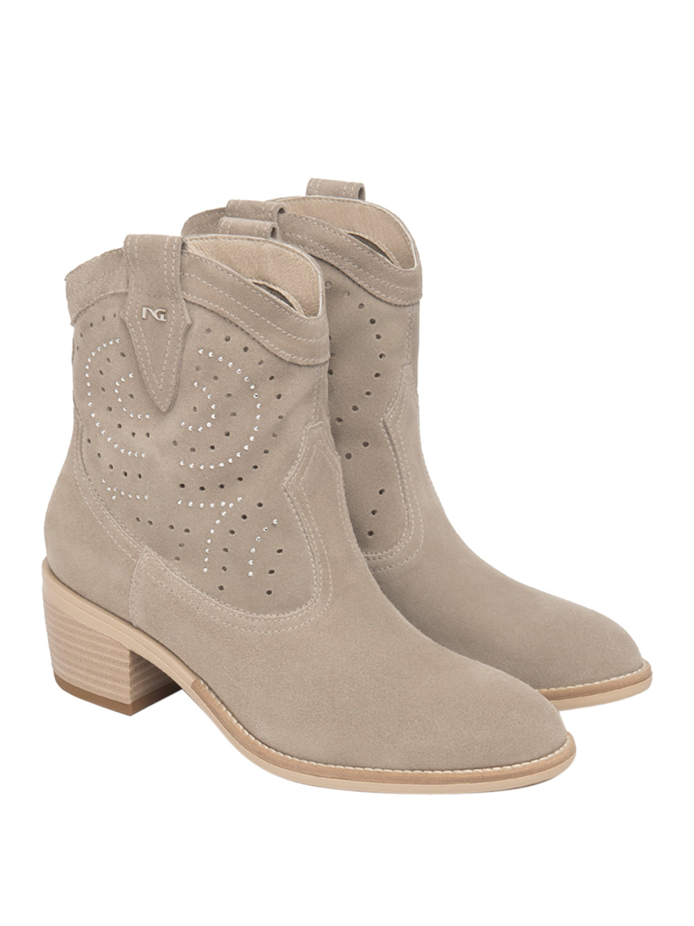 NERO GIARDINI Stivaletti con tacco Donna - Beige modello E615121D