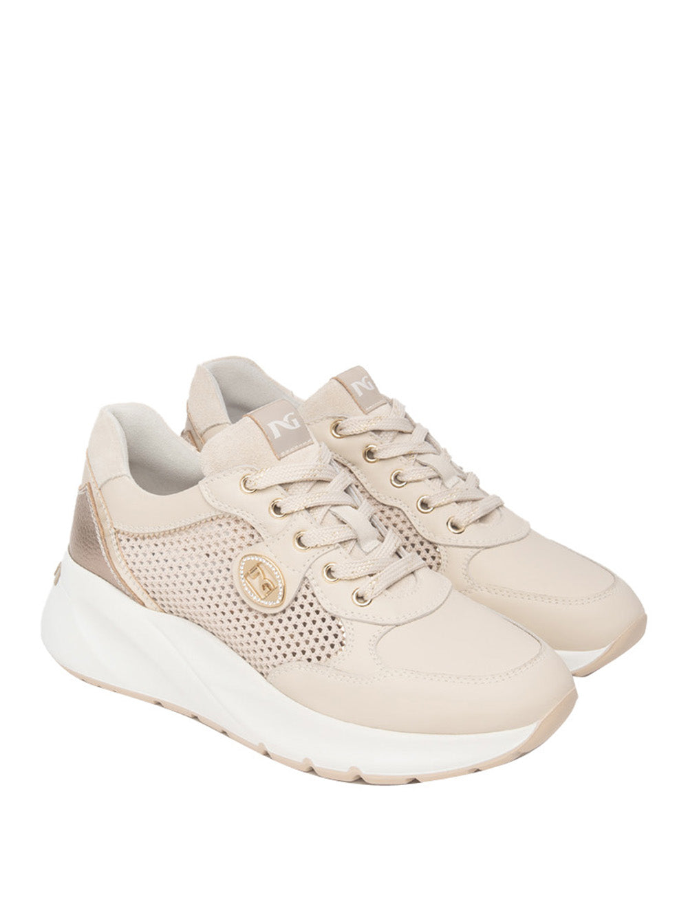 NERO GIARDINI Sneakers con zeppa Donna - Bianco modello E615180D