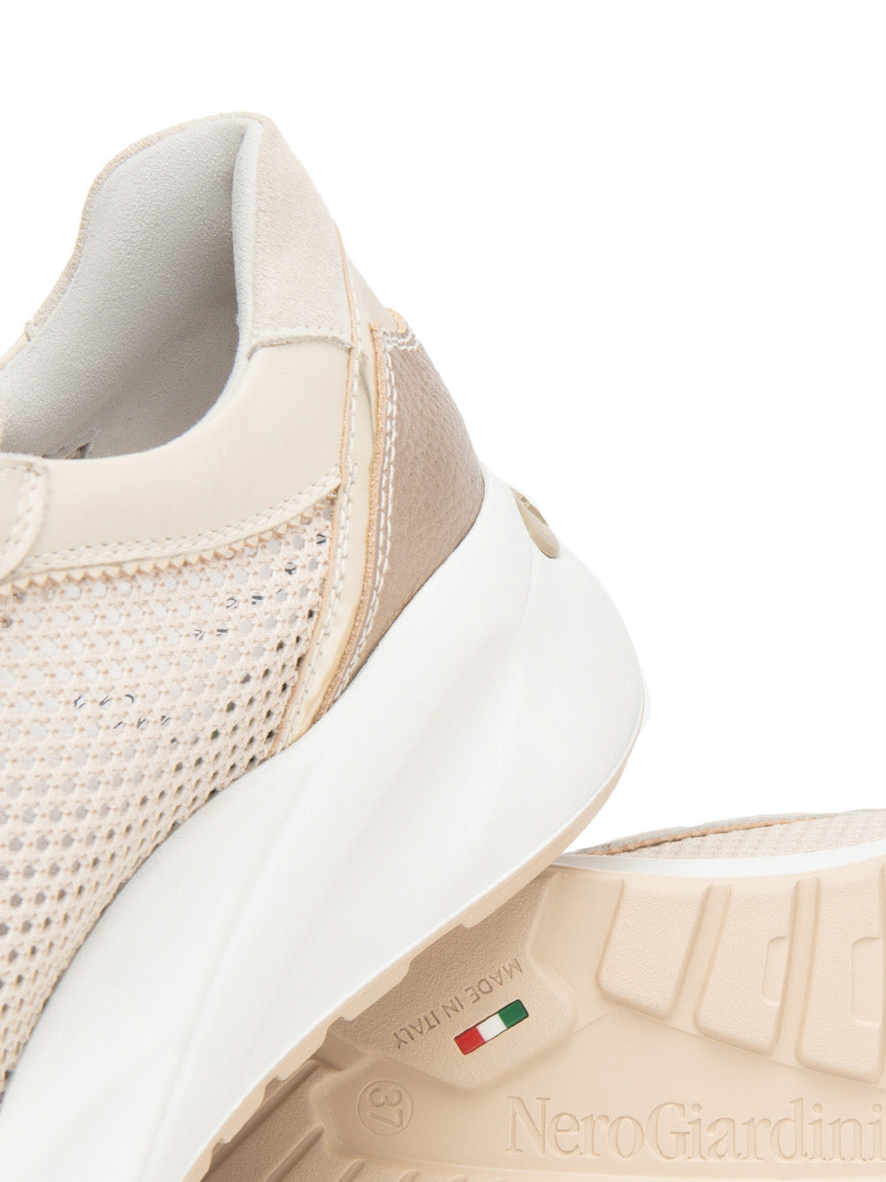 NERO GIARDINI Sneakers con zeppa Donna - Bianco modello E615180D