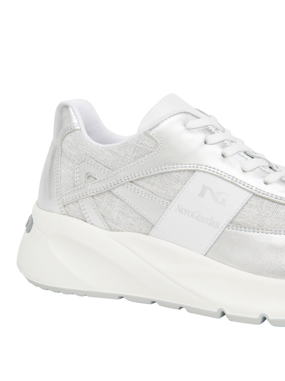 NERO GIARDINI Sneakers con zeppa Donna - Argento modello E615183D