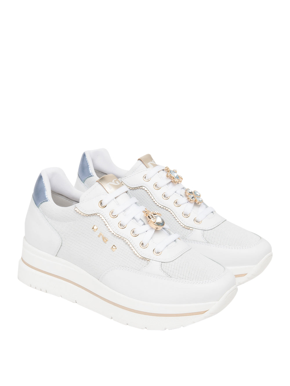 NERO GIARDINI Sneakers platform Donna - Bianco modello E615202D