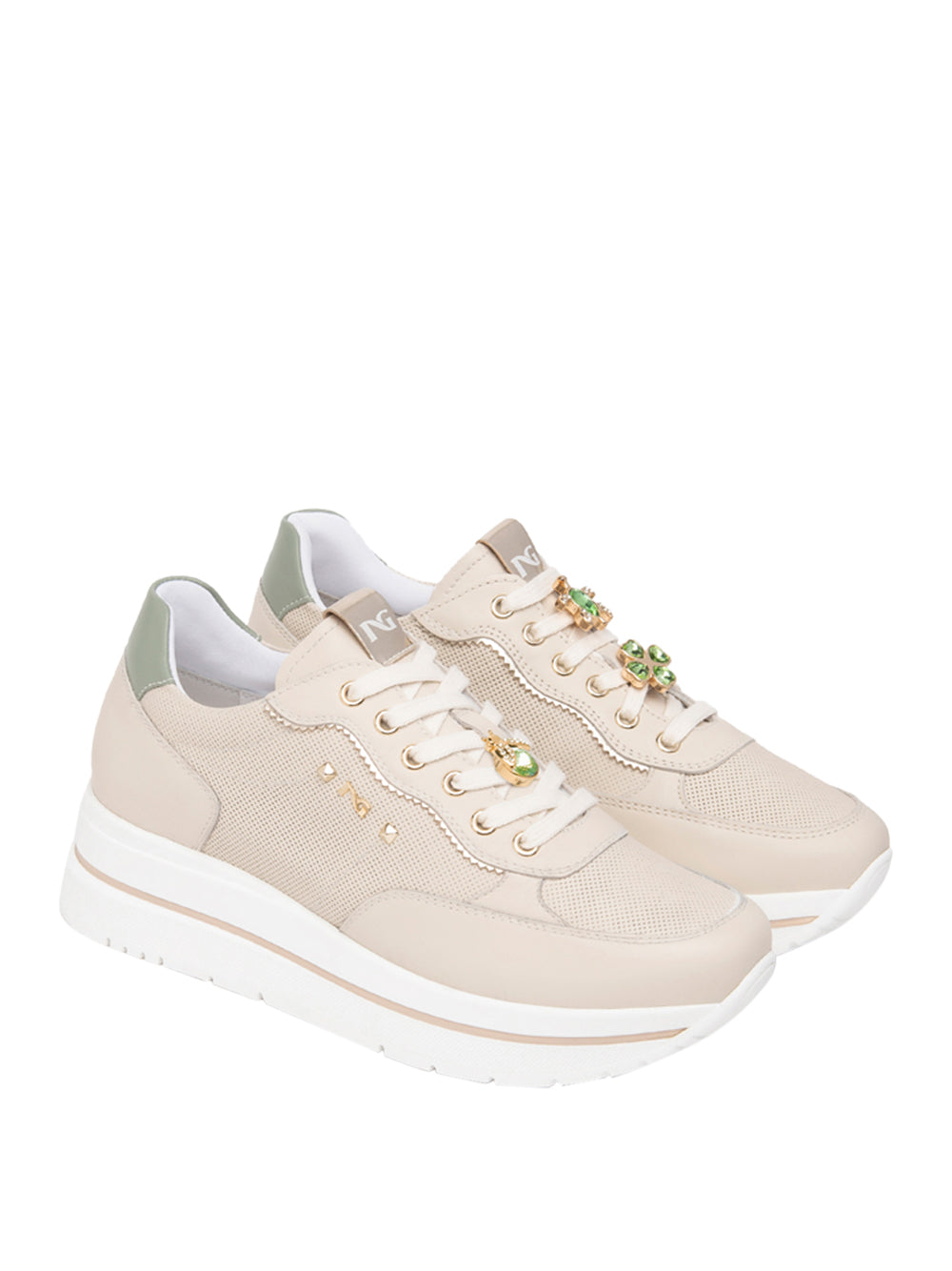 NERO GIARDINI Sneakers platform Donna - Bianco modello E615202D
