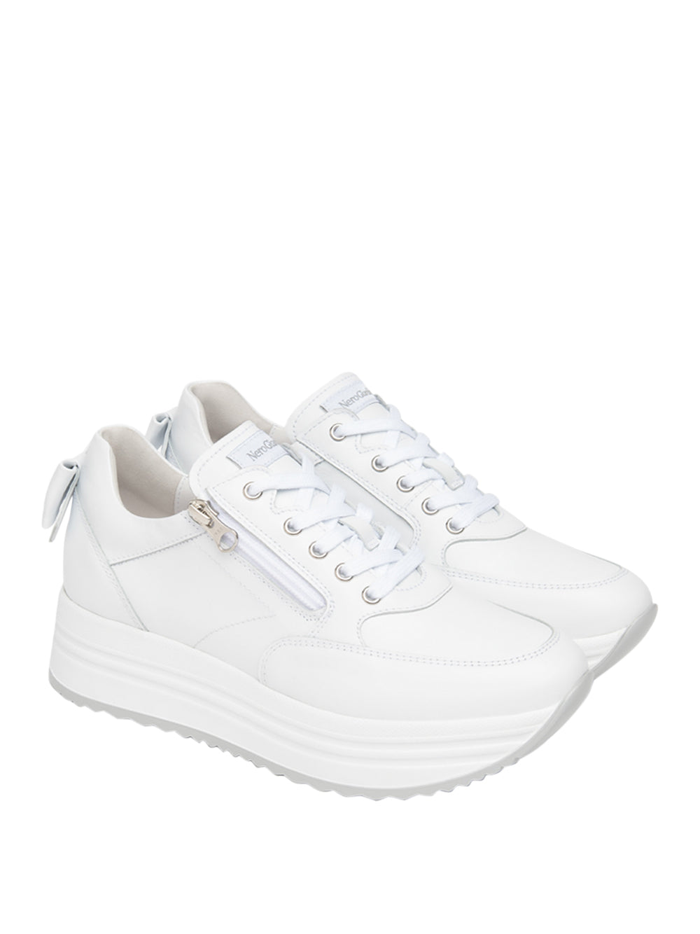 NERO GIARDINI Sneakers platform Donna - Bianco modello E615210D