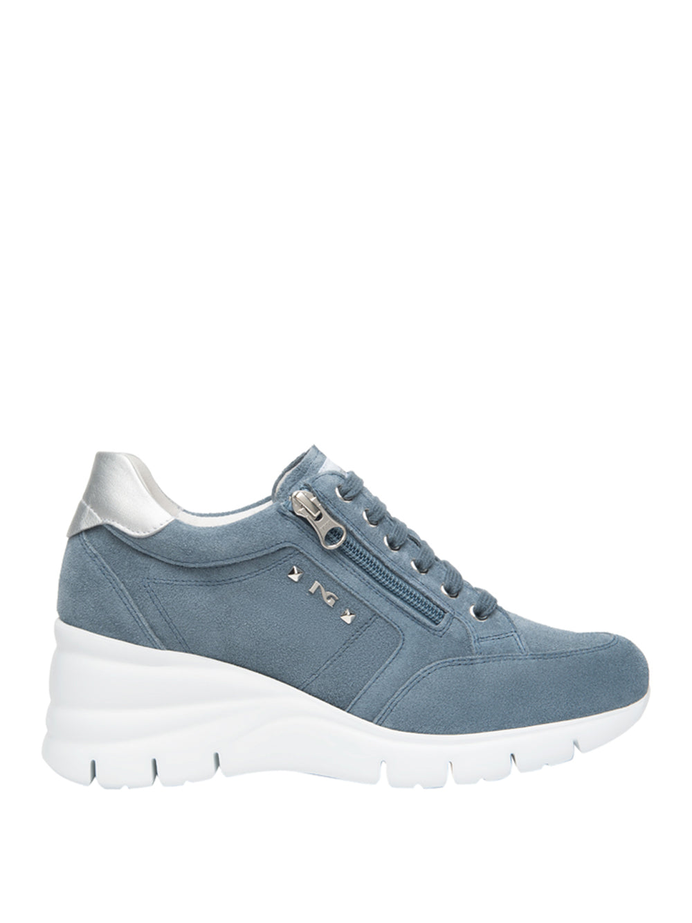 NERO GIARDINI Sneakers con zeppa Donna - Blu modello E615220D