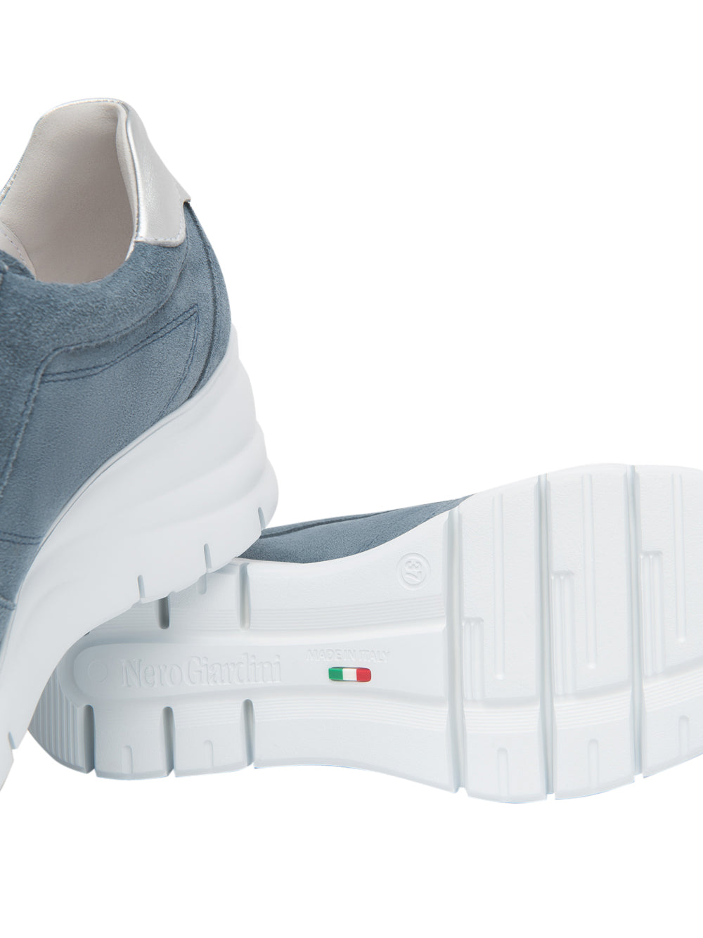 NERO GIARDINI Sneakers con zeppa Donna - Blu modello E615220D