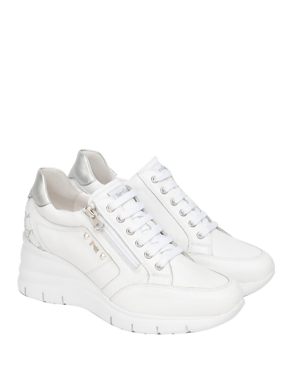 NERO GIARDINI Sneakers con zeppa Donna - Bianco modello E615221D