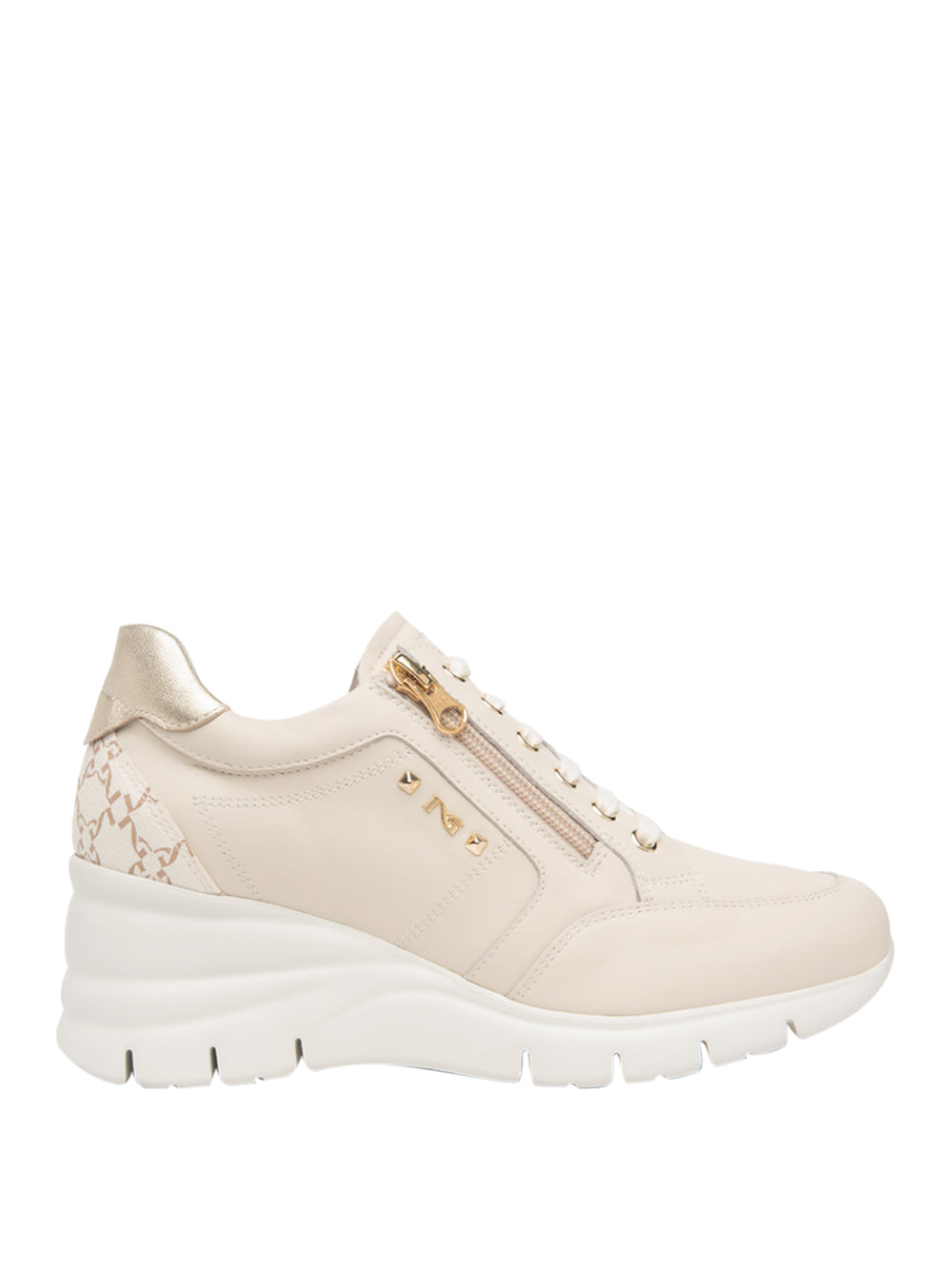 NERO GIARDINI Sneakers con zeppa Donna - Beige modello E615221D