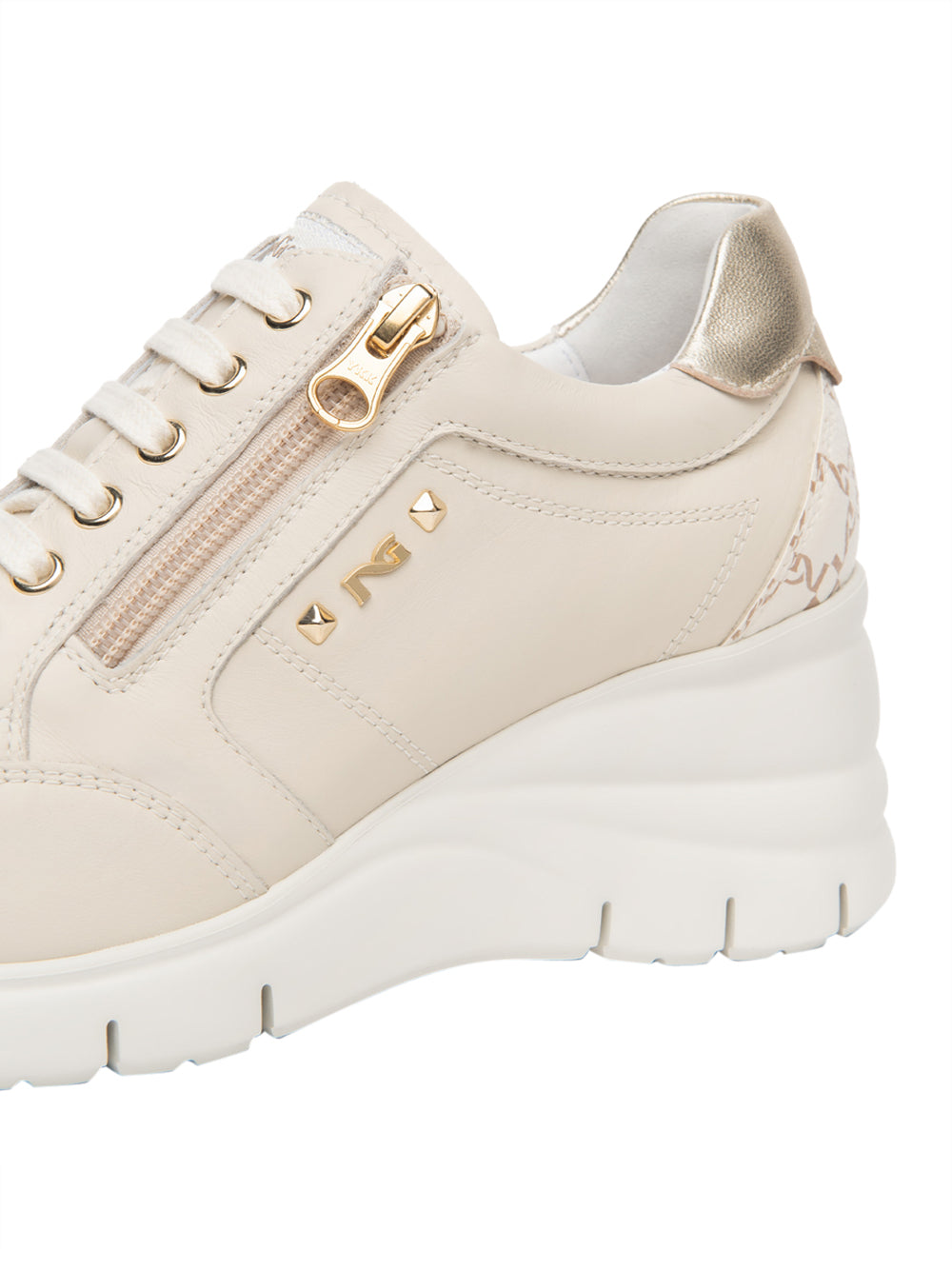 NERO GIARDINI Sneakers con zeppa Donna - Beige modello E615221D