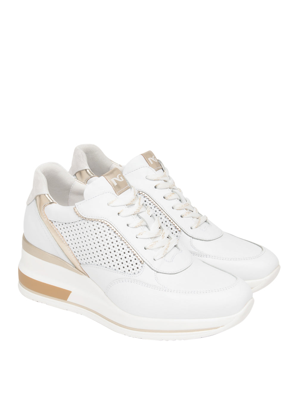 NERO GIARDINI Sneakers con zeppa Donna - Bianco modello E615234D