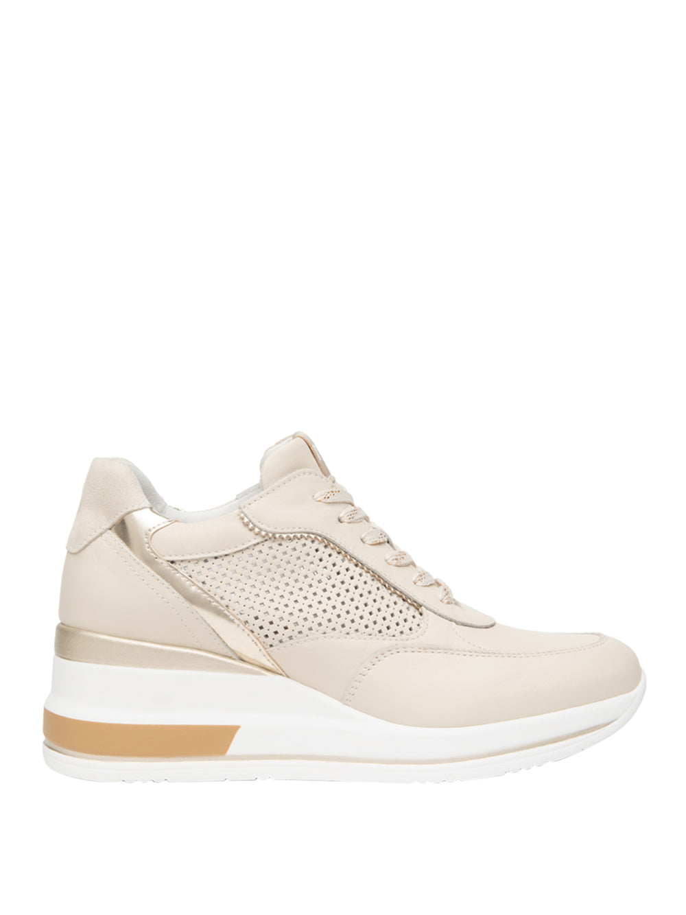 NERO GIARDINI Sneakers con zeppa Donna - Beige modello E615234D