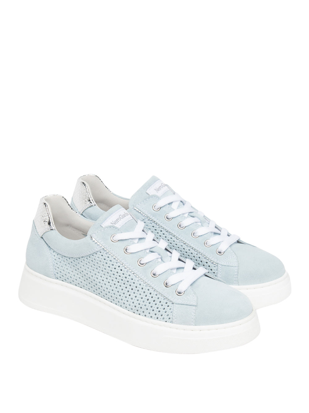 NERO GIARDINI Sneakers platform Donna - Celeste modello E615273D