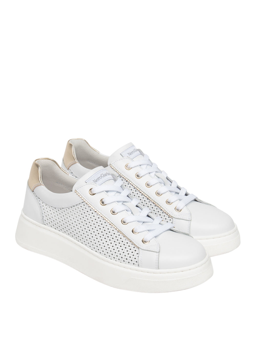 NERO GIARDINI Sneakers platform Donna - Bianco modello E615274D