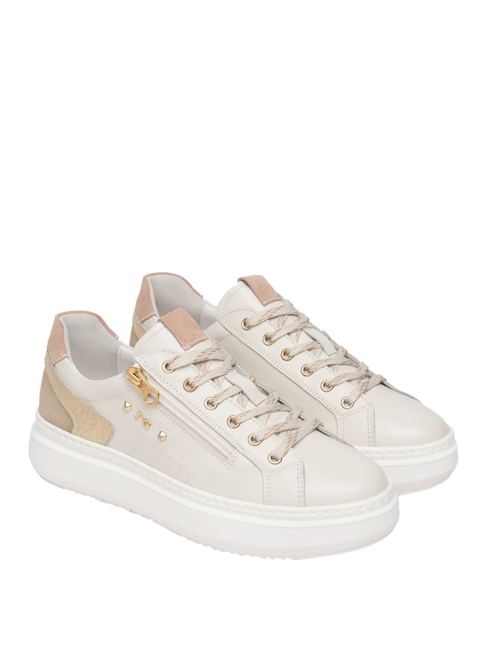 NERO GIARDINI Sneakers platform Donna - Beige modello E615285D