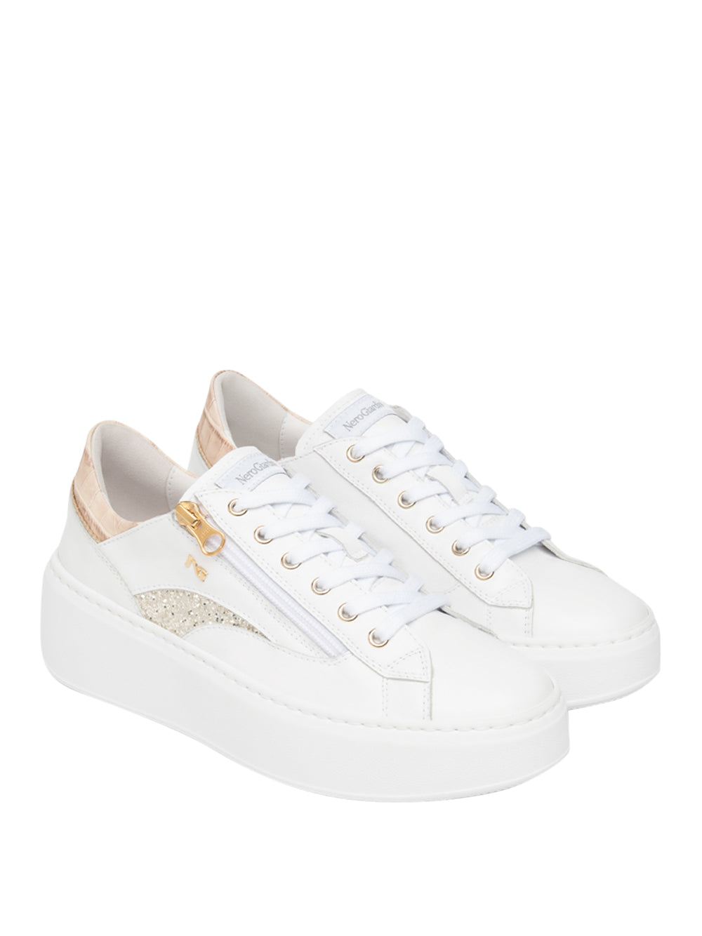 NERO GIARDINI Sneakers platform Donna - Bianco modello E615290D