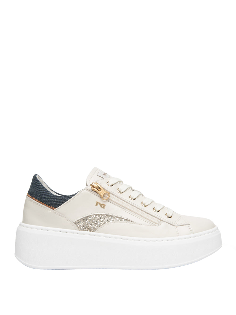 NERO GIARDINI Sneakers platform Donna - Beige modello E615290D