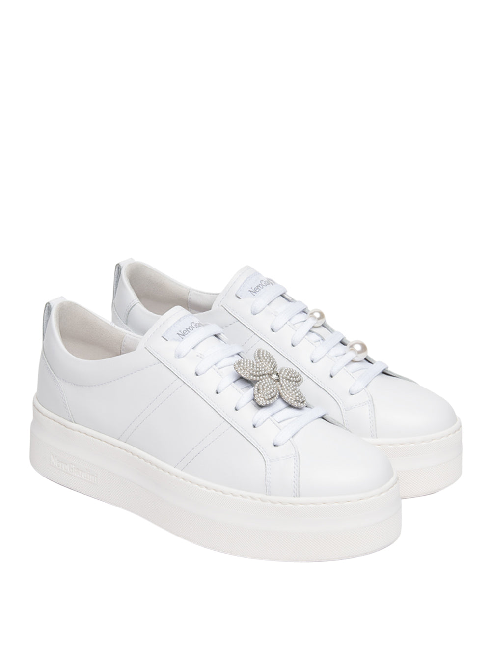 NERO GIARDINI Sneakers platform Donna - Bianco modello E615311D