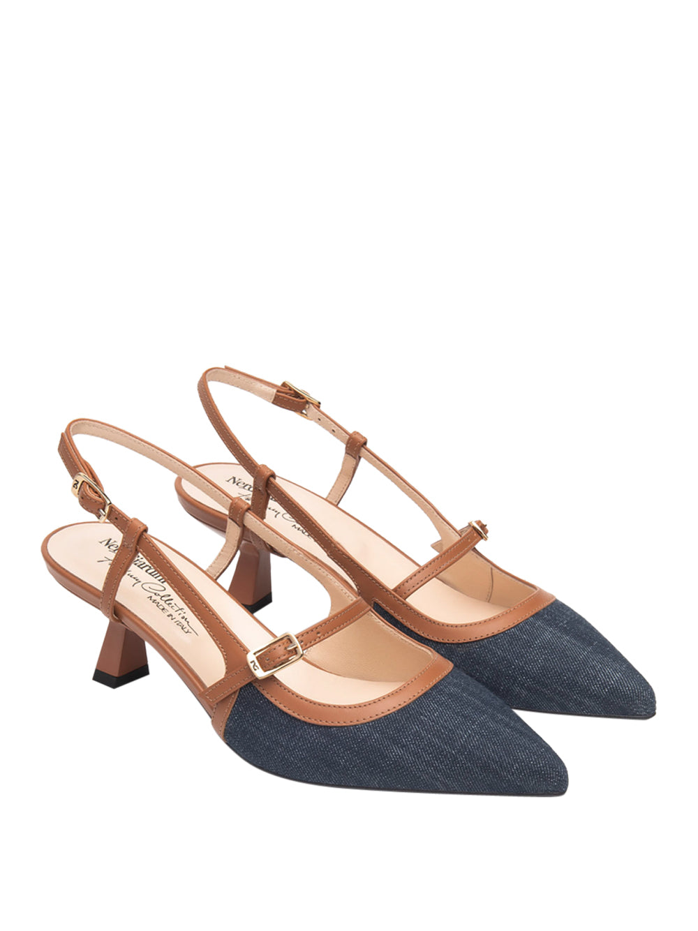 NERO GIARDINI Decollete sling back Donna - Blu modello E615470D