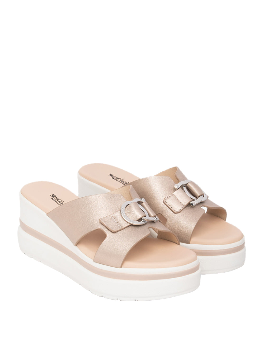 NERO GIARDINI Sandali con zeppa Donna - Grigio modello E615955D