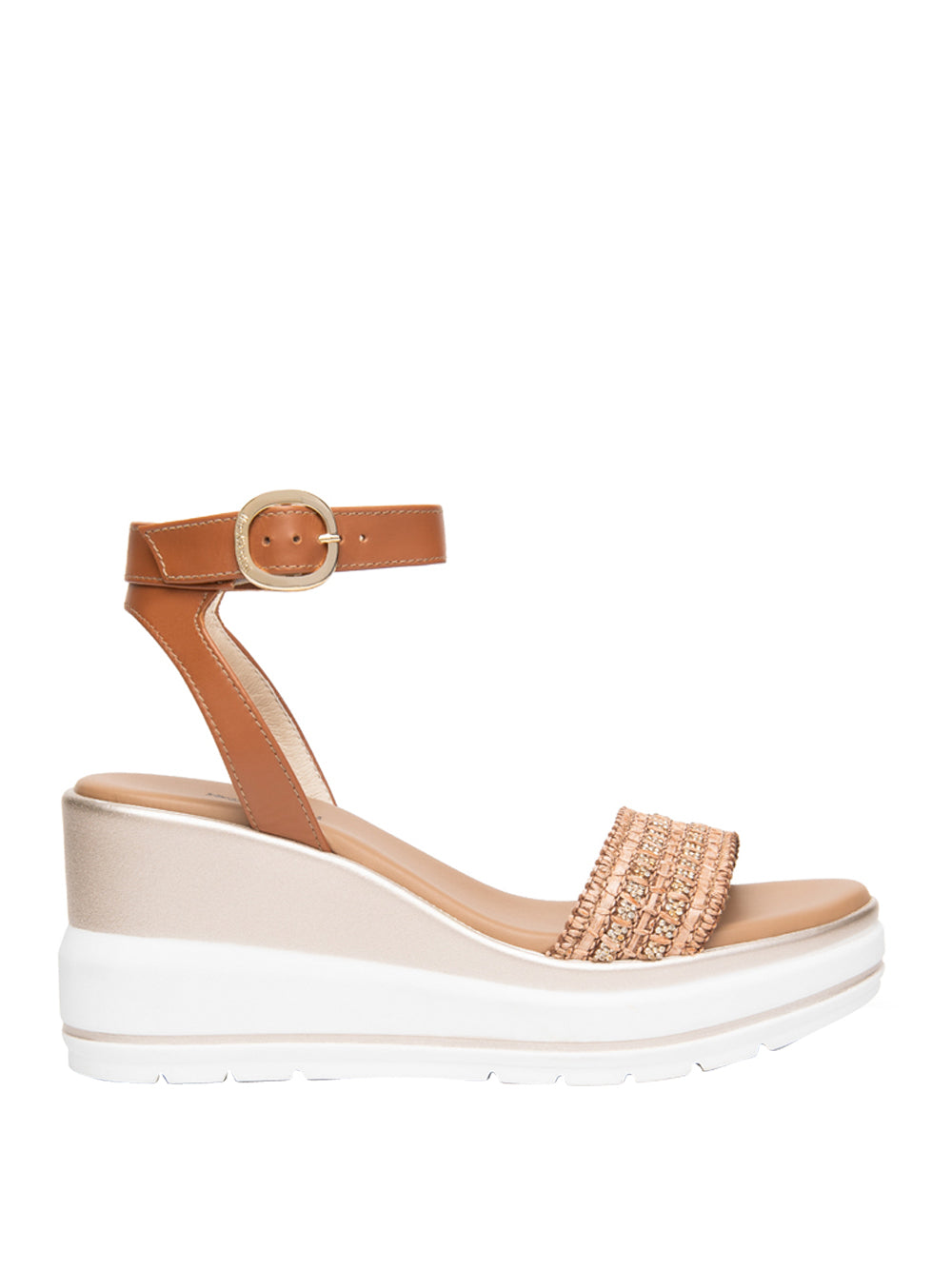 NERO GIARDINI Sandali con zeppa Donna - Cuoio modello E615960D