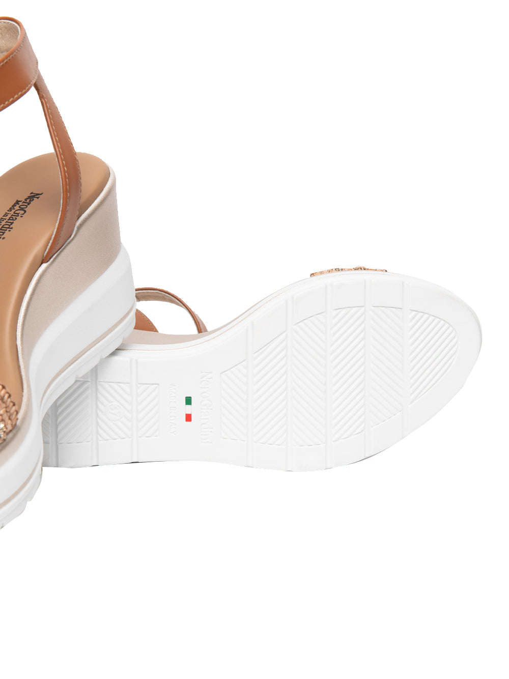 NERO GIARDINI Sandali con zeppa Donna - Cuoio modello E615960D