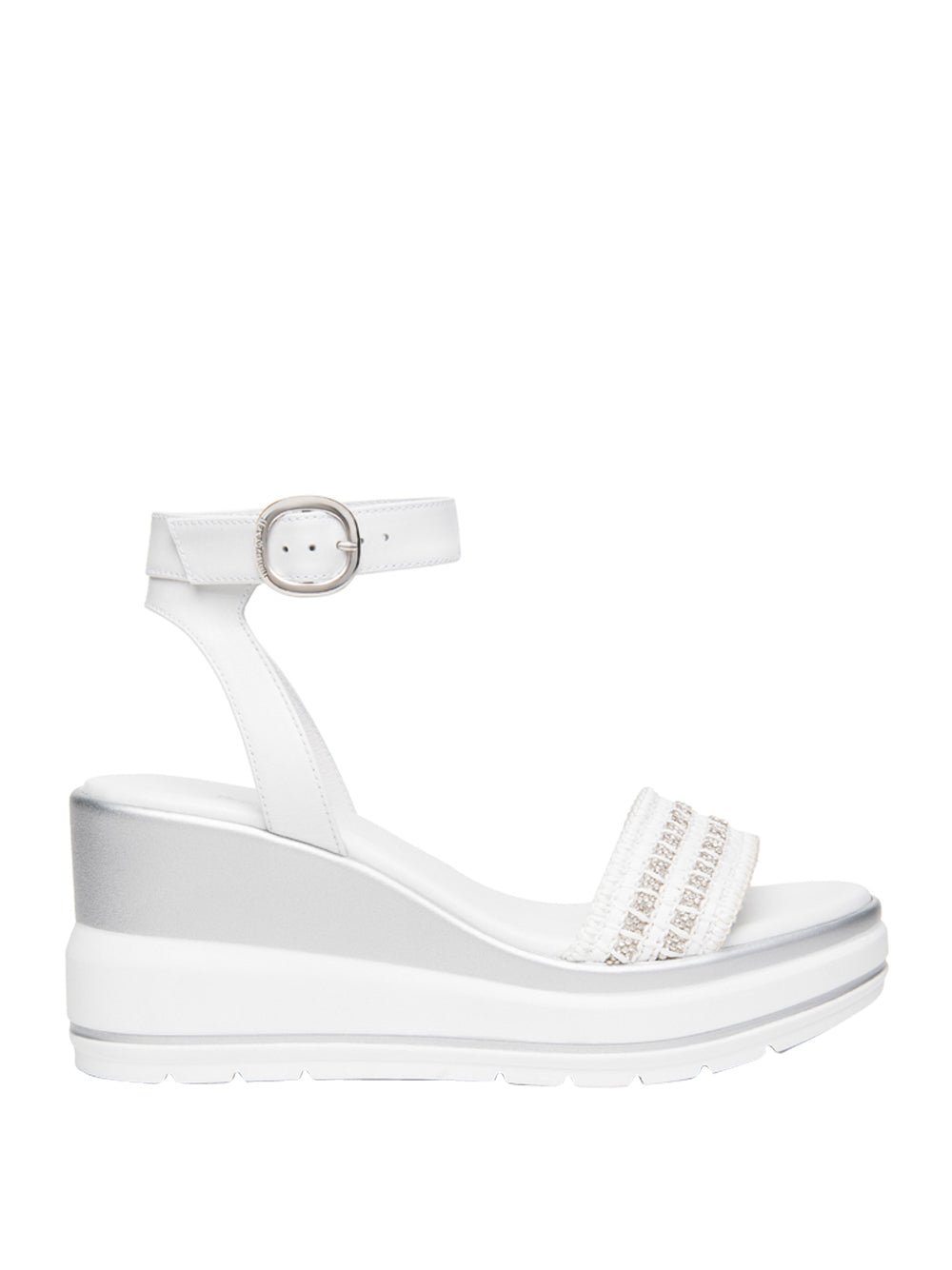 NERO GIARDINI Sandali con zeppa Donna - Bianco modello E615960D