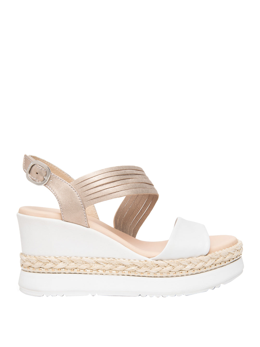 NERO GIARDINI Sandali con zeppa Donna - Bianco modello E616010D